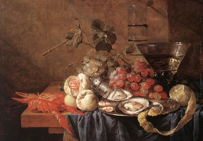 Jan Davidsz. de Heem Fruits and Pieces of Sea